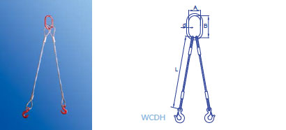 Double Legs Spliced Wire Rope Sling